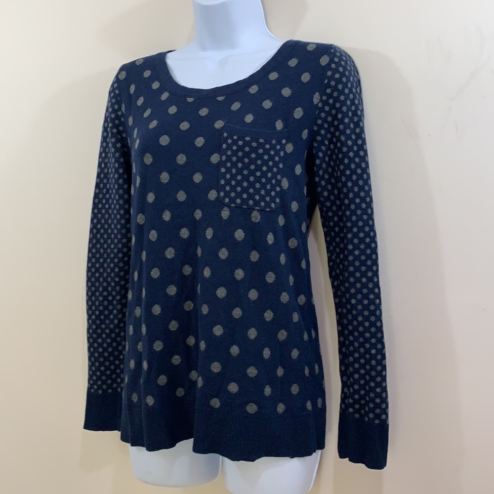 New Directions Polk Dot Sweater  Size S - Picture 4 of 8
